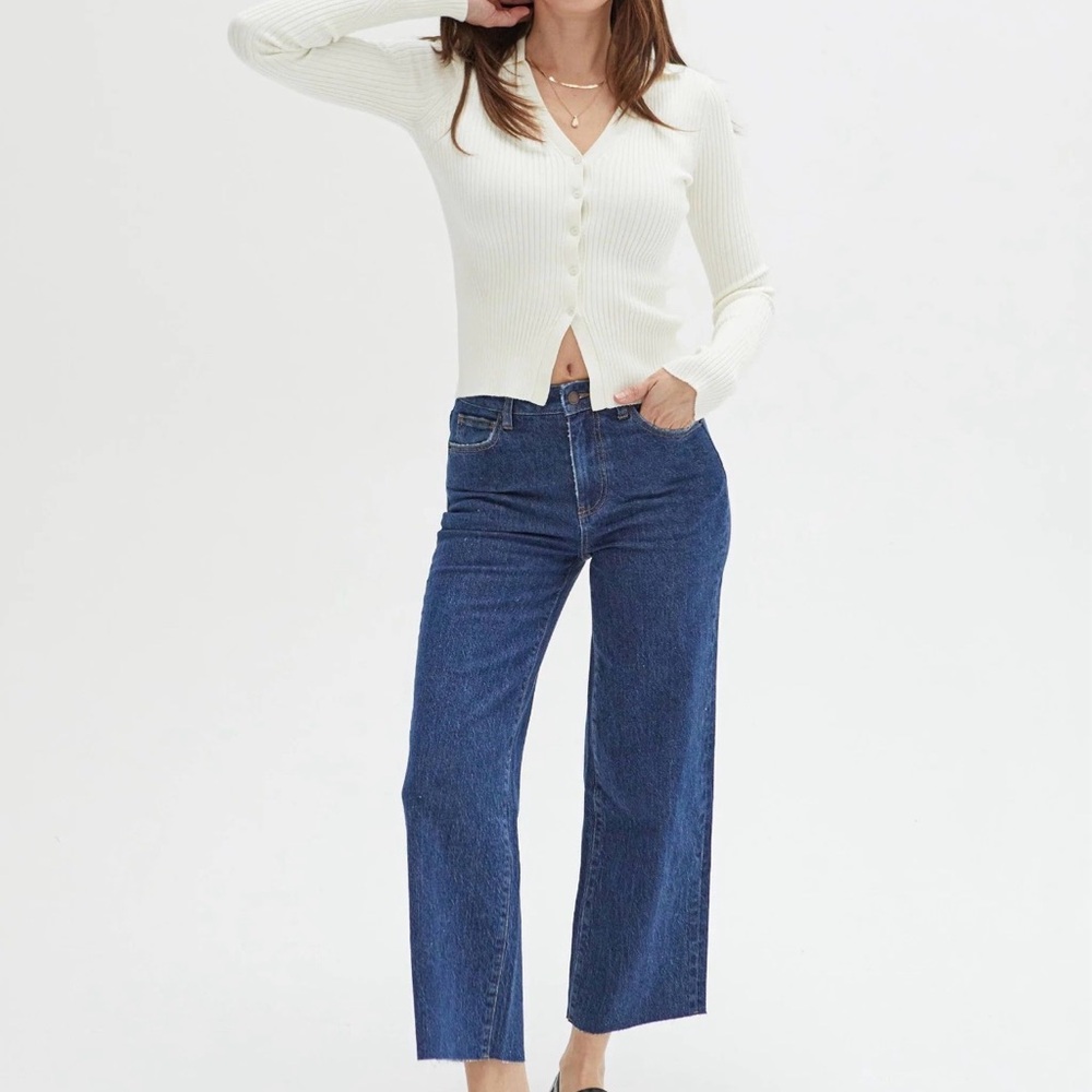 PRELOVED OLIVER LOGAN HIGH RISE WIDE LEG CROP